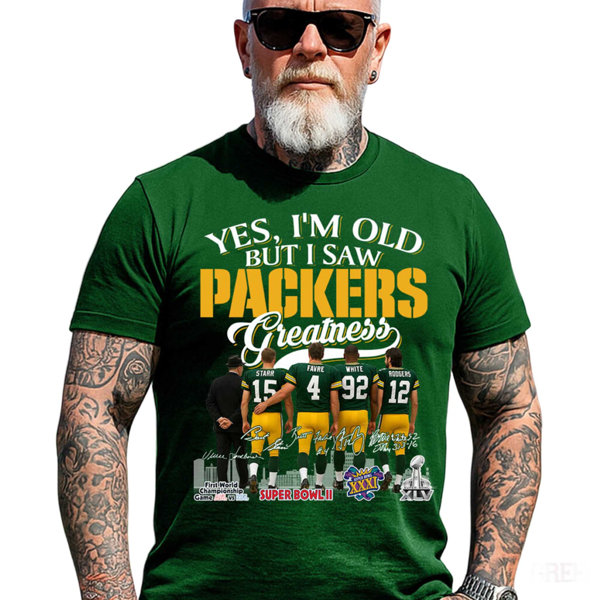 Yes, I’m Old But I Saw Packers Greatness Shirt 6 Yes, I’m Old But I Saw Packers Greatness Shirt