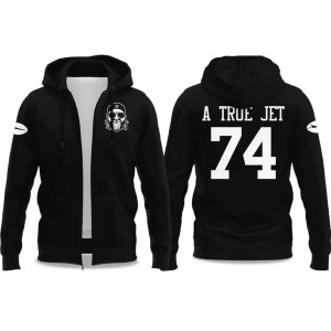 A True Jet Nick Mangold Zip Hoodie