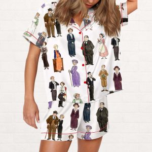Downton Abbey Silky Satin Pajama Set