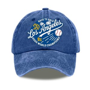 Dodgers Back To Back 2025 World Champions Hat