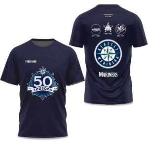 Mariners 50 Seasons Celebration 1977 2026 T Shirt