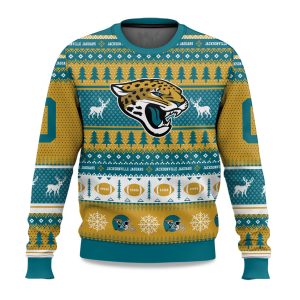 2025 Christmas Jaguars Personalized Ugly Sweater 1