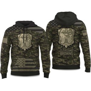 2025 Browns Salute to Service Camo Hoodie 1