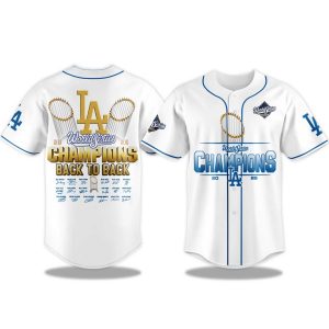 LA Dodgers 2025 World Series Jersey Back to Back Jersey