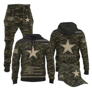 2025 Cowboys Salute to Service Camo Hoodie 1