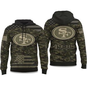 2025 49ers Salute to Service Camo Hoodie 1