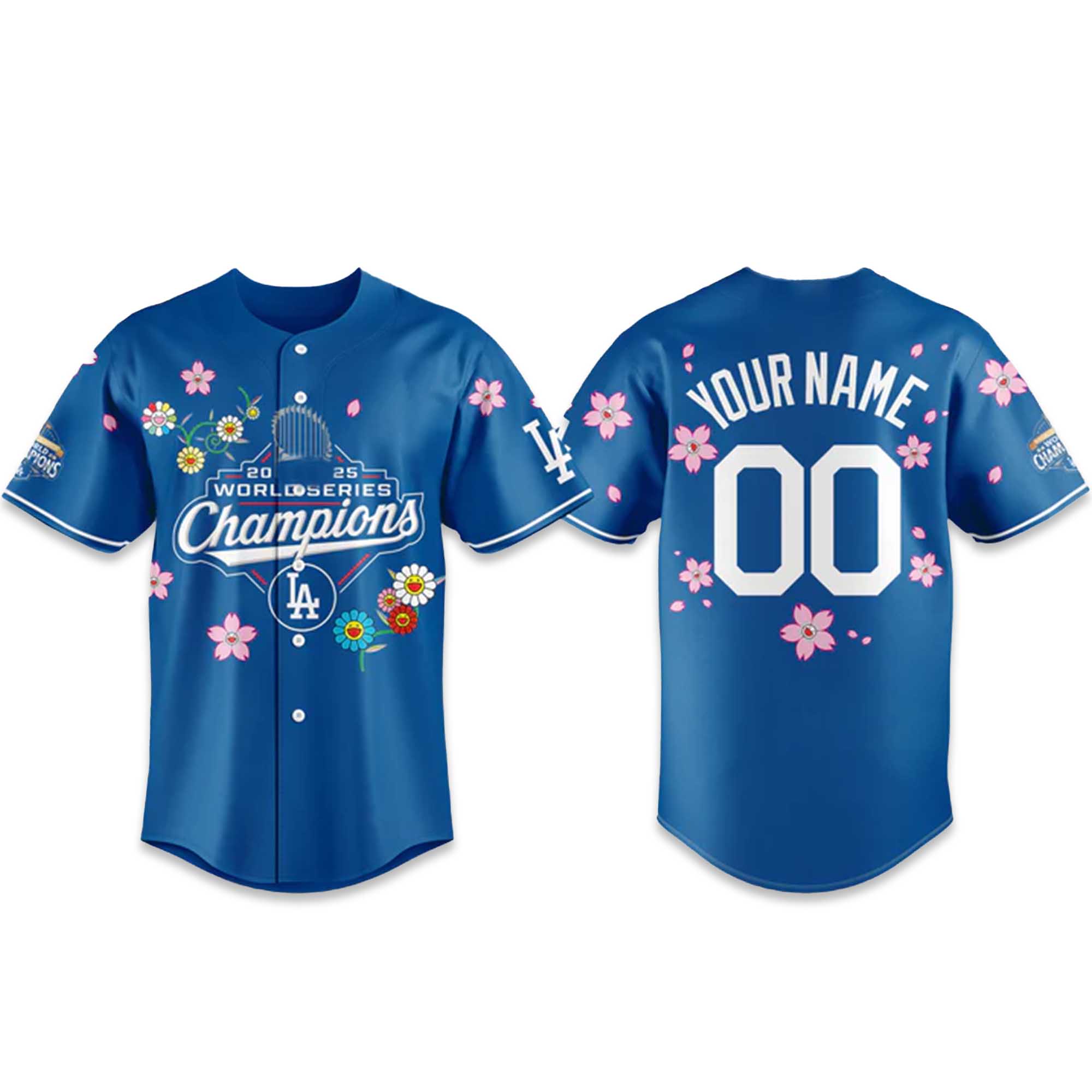 Dodgers x Murakami World Series Champions 2025 Customized Jersey 2 Dodgers x Murakami World Series Champions 2025 Customized Jersey