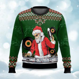 Santa Claus DJ Ugly Christmas Sweater