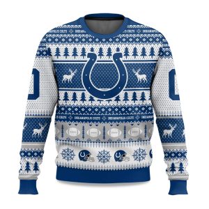 2025 Christmas Colts Personalized Ugly Sweater 1