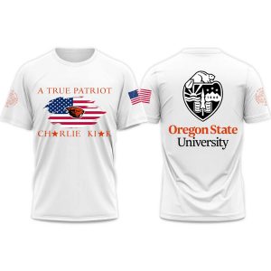Oregon State University A True Patriot Charlie Kirk 2025 T Shirt