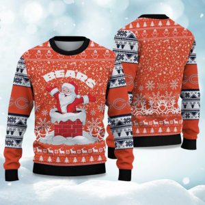 2025 Bears Funny Santa Christmas Ugly Sweater 1