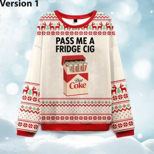 Diet Coke Pass Me A Fridge Cigarette Ugly Christmas Sweater (1)