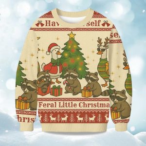 Wild Holiday Animal Party Christmas Ugly Sweater