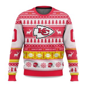 2025 Christmas Chiefs Personalized Ugly Sweater 1