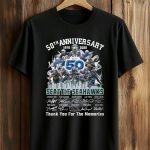Seahawks 50th  Anniversary 1976-2026 Thank You For The Memories Shirt