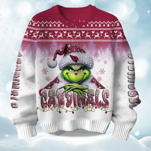 2025 Cardinals Grnch Season Christmas Ugly Sweater 1