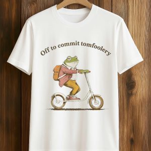 Off To Commit Tomfoolery Frogs T Shirt