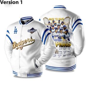 Dodgers Back To Back World Series Champions 2025 Baseball Jacket