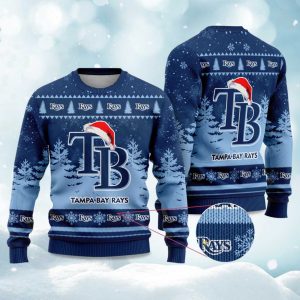 2025 Rays Snowflakes Christmas Ugly Sweater 1