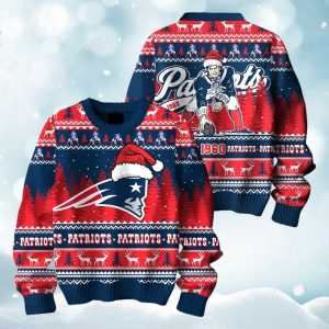 2025 Chirstmas Patriots Vintage 1960 Ugly Sweater