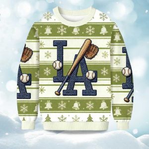 2025 Dodgers Baseball Christmas Ugly Sweater 1