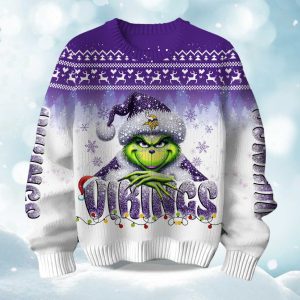 2025 Vikings Grnch Season Christmas Ugly Sweater 1