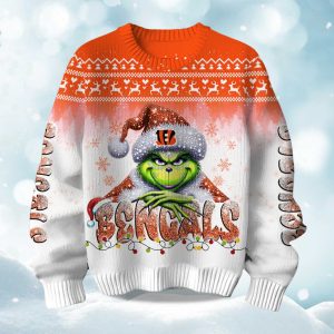 2025 Bengals Grnch Season Christmas Ugly Sweater 1