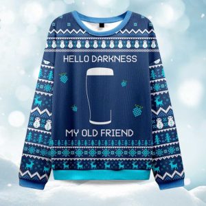 2025 Hello Darkness My Old Friend Christmas Ugly Sweater 1