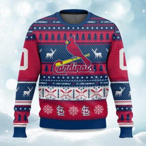 2025 Christmas Cardinals Baseball Personalized Ugly Sweater 1