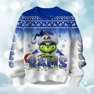 2025 Rams Grnch Season Christmas Ugly Sweater 1