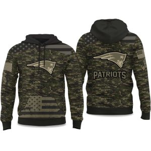 2025 Patriots Salute to Service Camo Hoodie 1