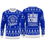 2025 Dodgers World Series We Rule October Back To Back Ugly Sweater