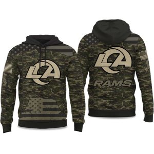 2025 Rams Salute to Service Camo Hoodie 1