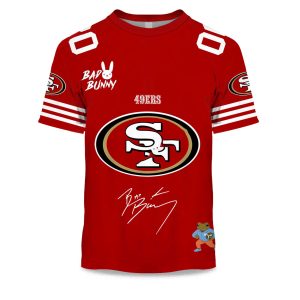 Personalized 49ers Bad Bunny Bowl LX 2025 2026 Shirt 1
