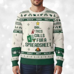2025 Christmas Funny Excel Ugly Sweater