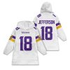 Justin Jefferson 18 Vikings Football Unisex Blanket Hoodie 1