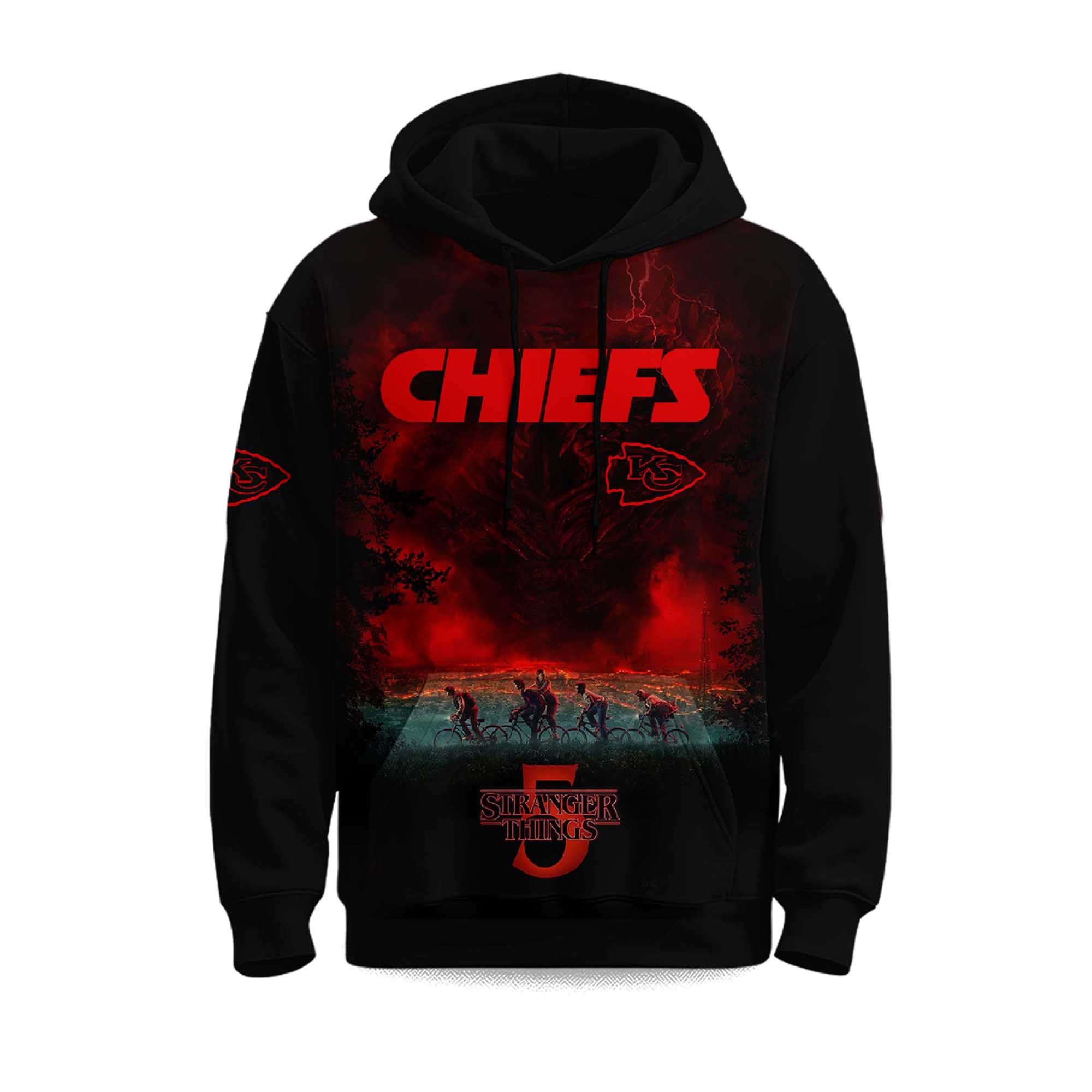 2021 Chiefs x Stranger Things 5 Hoodie 2 2021 Chiefs x Stranger Things 5 Hoodie 3