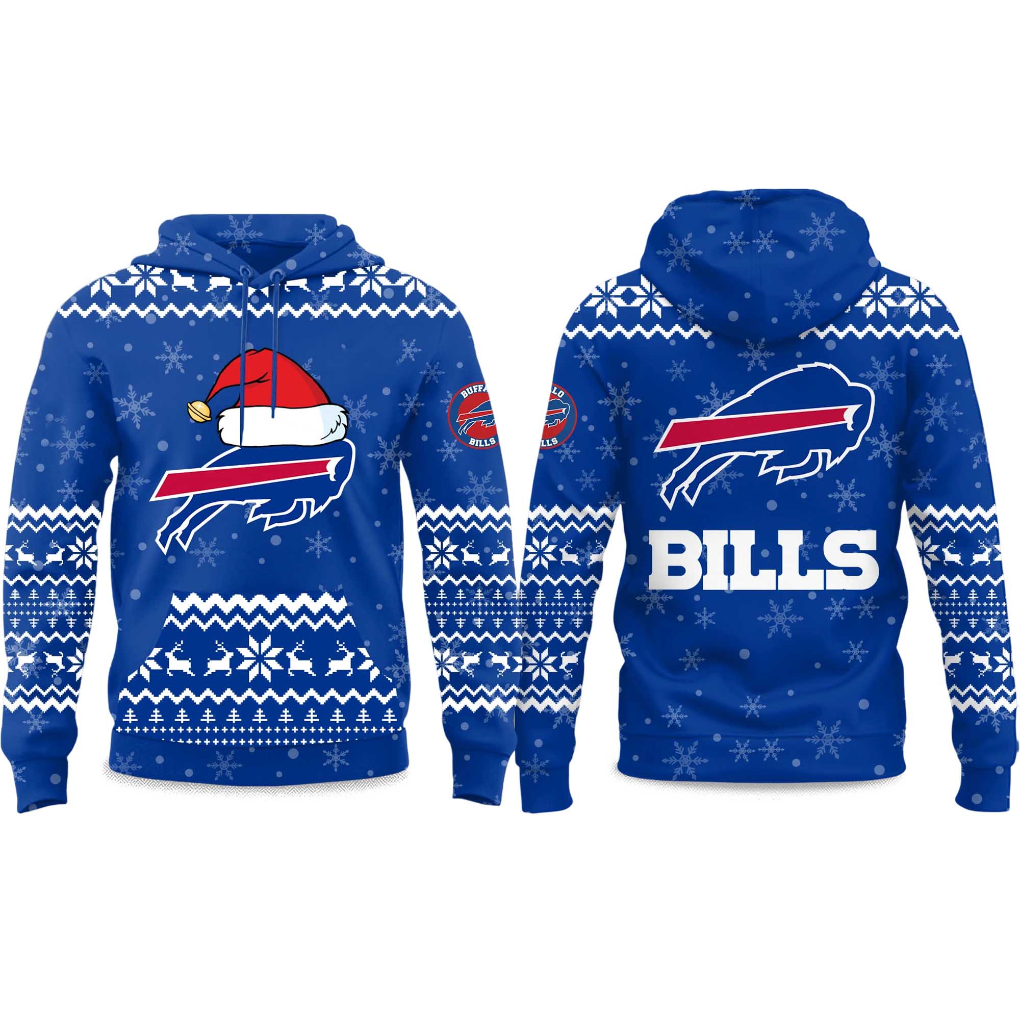 2025 Bills Reindeer Christmas Hoodie 2025 Bills Reindeer Christmas Hoodie