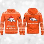 2025 Broncos Reindeer football Christmas Hoodie
