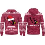2025 Cardinals Reindeer Christmas Hoodie