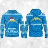 2025 Chargers Reindeer football Christmas Hoodie 4 2025 Chargers Reindeer football Christmas Hoodie 1