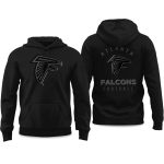 2025 Falcons Back In Black Hoodie