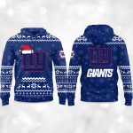 2025 Giants Reindeer football Christmas Hoodie