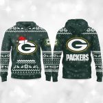 2025 Packers Reindeer football Christmas Hoodie