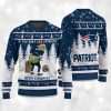 2025 Patriots Grnch Merry Kiss My Ass Christmas Ugly Sweater