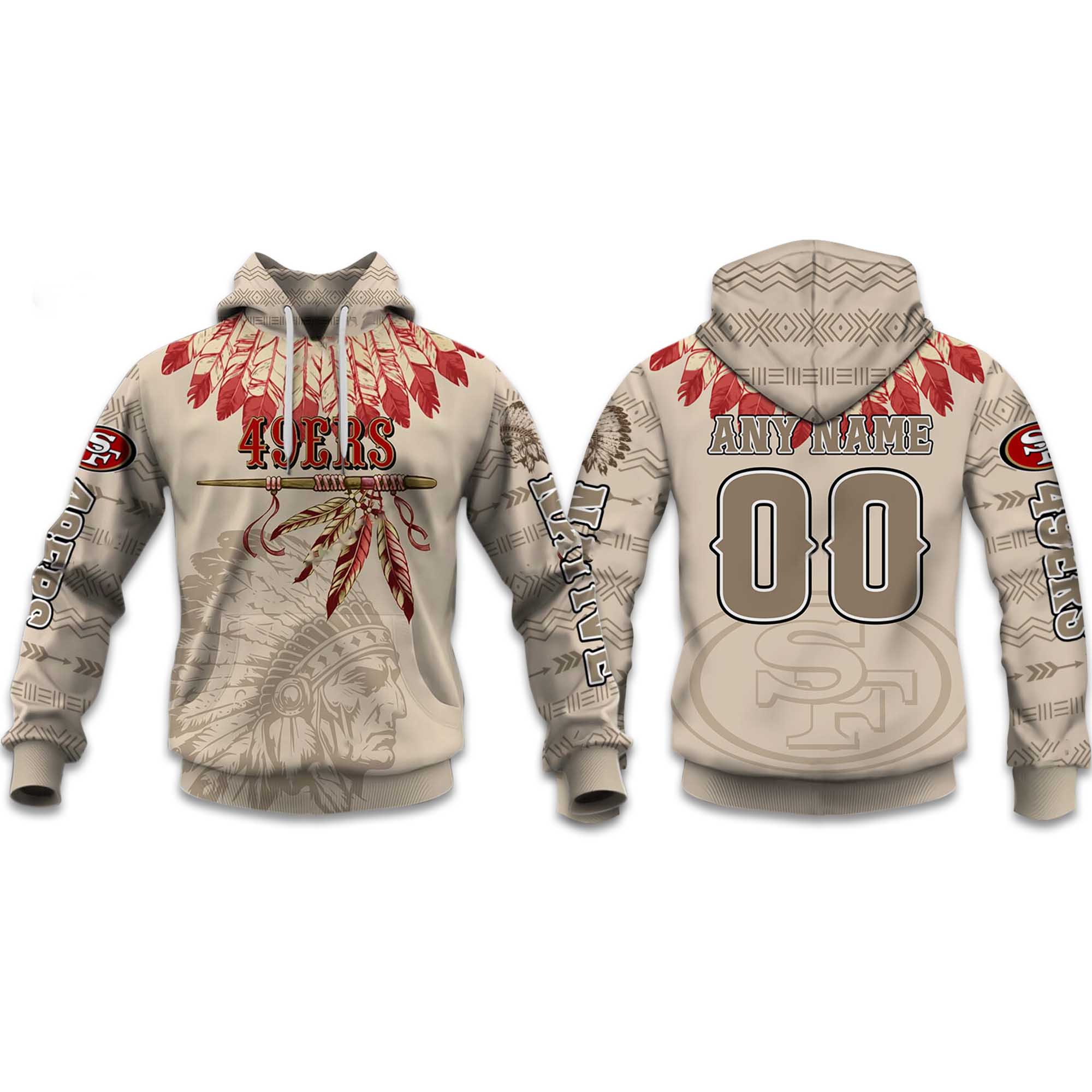 2025 Personalized 49ers Football Native American Heritage Hoodie 2025 Personalized 49ers Football Native American Heritage Hoodie