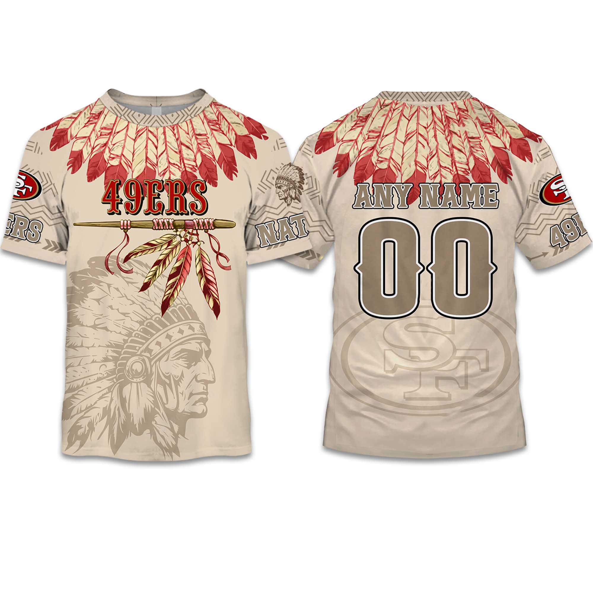 2025 Personalized 49ers Football Native American Heritage Shirt 2025 Personalized 49ers Football Native American Heritage Shirt