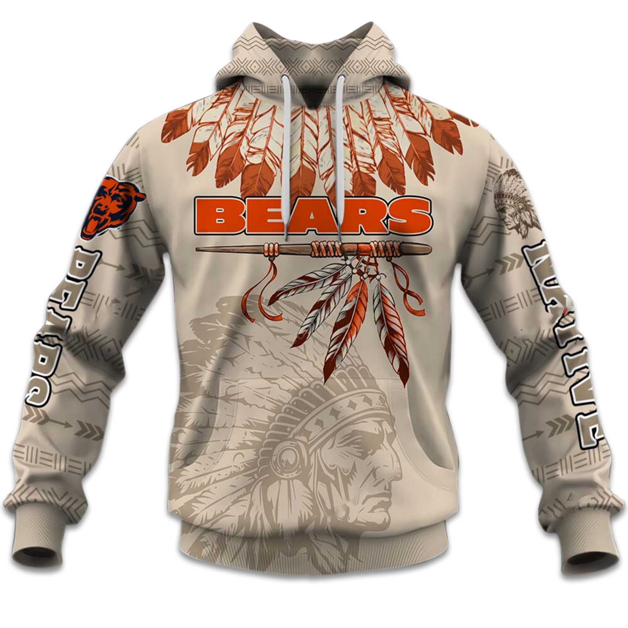 2025 Personalized Bears Football Native American Heritage Hoodie 2 2025 Personalized Bears Football Native American Heritage Hoodie 2