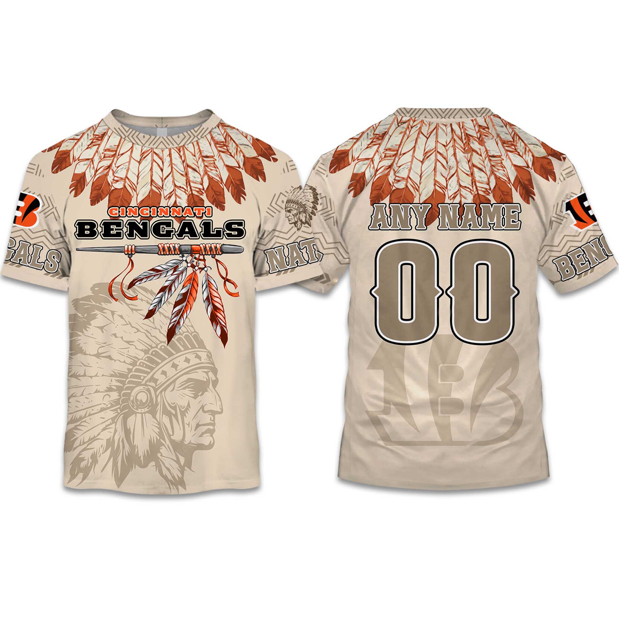 2025 Personalized Bengals Football Native American Heritage Shirt 2025 Personalized Bengals Football Native American Heritage Shirt