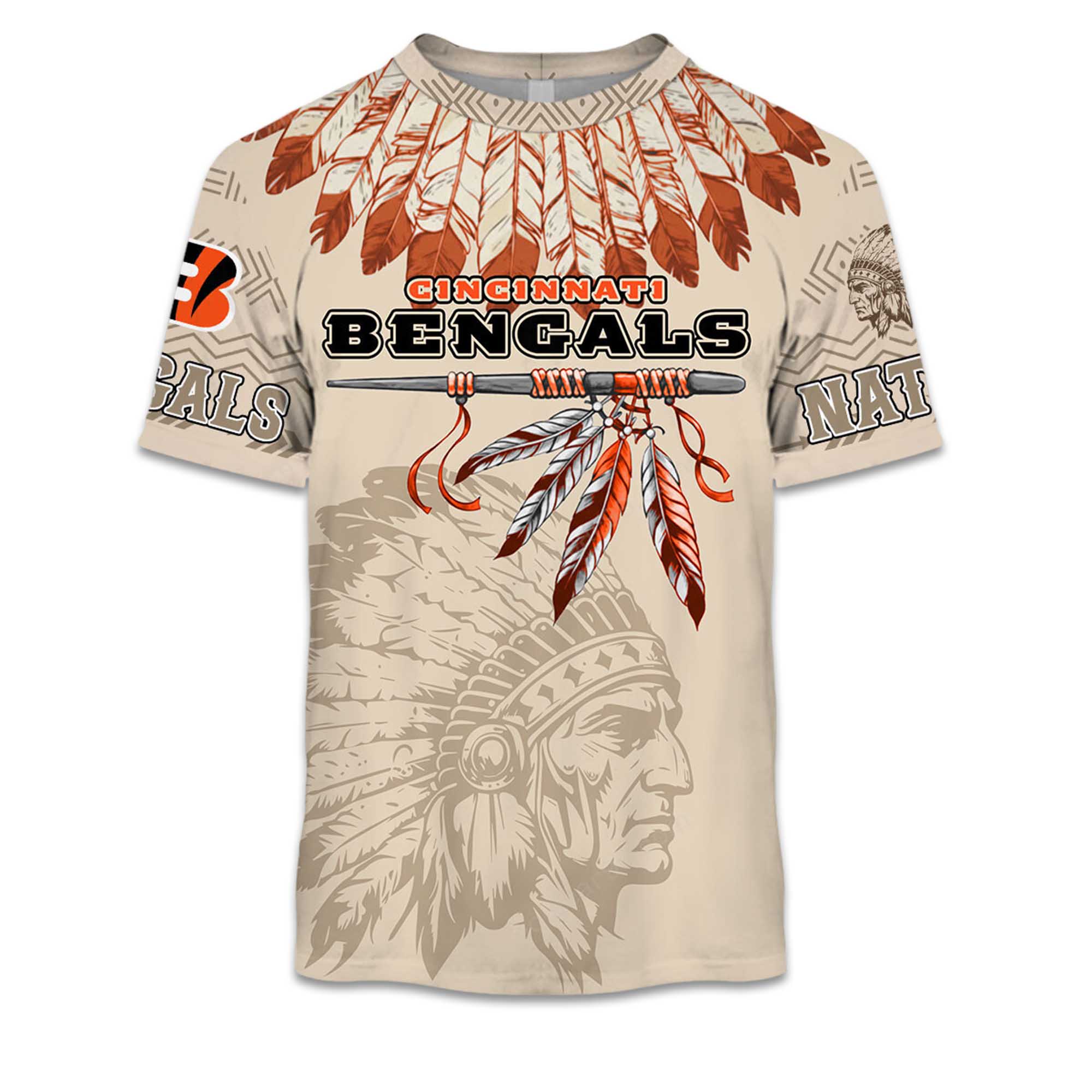 2025 Personalized Bengals Football Native American Heritage Shirt 2 2025 Personalized Bengals Football Native American Heritage Shirt 2